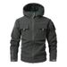 Cross-border European Size Fleece-lined For Men, Autumn And Winter Thickened Warm Outdoor Camouflage Waterproof Hooded_desvips.com