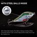 TREHOOK 5pcs/Box Slow Sinking Jerk Baits Pike Wobblers 6cm 13g Winter Fishing Lures Set Ratlin VIB Lure Jerkbait Quality Hooks_desvips.com