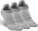 Toe For Men And Women Athletic Running Coolmax Five Finger Ankle/Quarter Socks Breathable Quick Dry Lightweight, 3 Pairs_desvips.com
