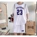 2024 New Summer Basketball Uniform Sports Set For Men, Trendy Baseball Style, Stylish Loose Casual Couple Short Sleeve_desvips.com