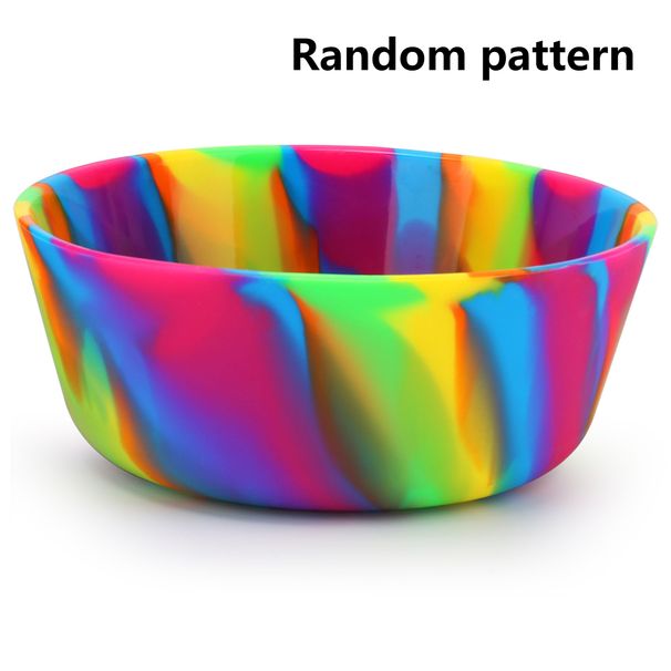 Eco-friendly portable outdoor salad bowl Camo Camping silicone pet Bowl Children's snack bowl Road trip fall proof_desvips.com