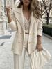 Women's Clothing Short Casual Knitted Tops Long Sleeve Jacket Coat_desvips.com