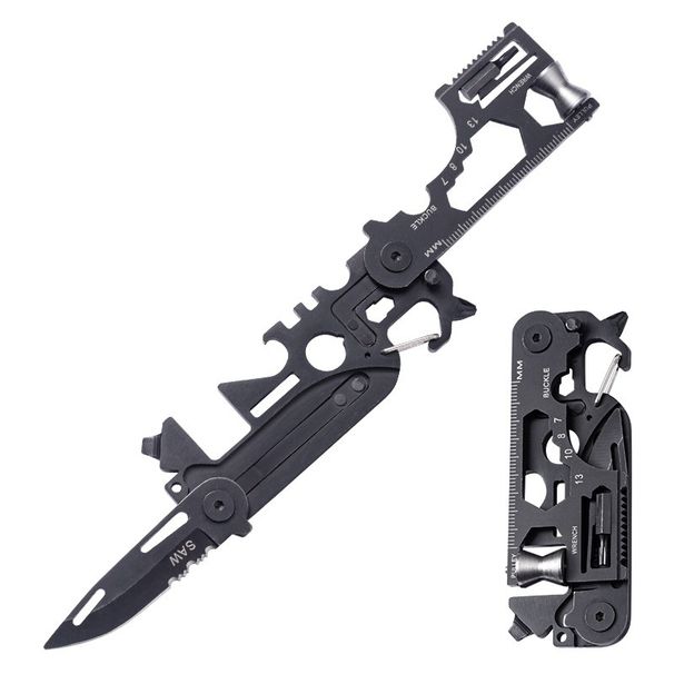 Card EDC Outdoor Survival Wrench Tool Knife Stainless Steel Folding Tactical Scissors Mini Repair_desvips.com