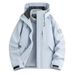 001 Women's Three-in-One 0.05kg Set Men's Outdoor Windproof Waterproof Travel Camping Hiking Jacket_desvips.com
