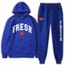 Plus Size Fashion Printed Sweatshirt Autumn Winter Fleece Warm Hoodie Casual Sports Women's Set_desvips.com