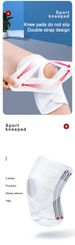 Sports Knee Pad Meniscus Patella Injury Running Jump Rope Cross Strap Pressurized Breathable Knee Pad_desvips.com