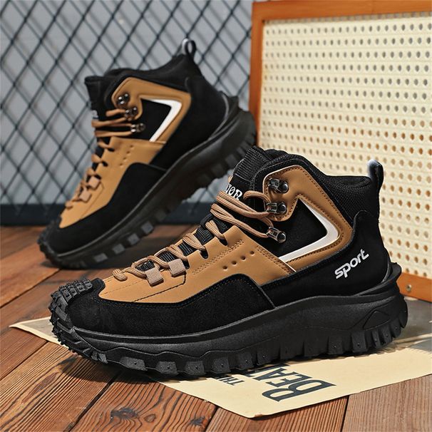 2026 Fashion Sneakers Hiking Shoes Walking Shoes Youth Men Low Top Lace-Up Thick Sole Non-Slip Wear-Resistant Running Shoes 39-48_desvips.com