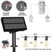 60-foot Straight Solar String Lights With 15 LEDs, Weatherproof For Patio And Holiday Use_desvips.com
