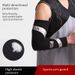 Premium Compression Arm Sleeve For Basketball, Running & Outdoor Sports – Breathable, Anti-Slip & Lightweight Support (Red/Blue/White, M/L/XL)_desvips.com