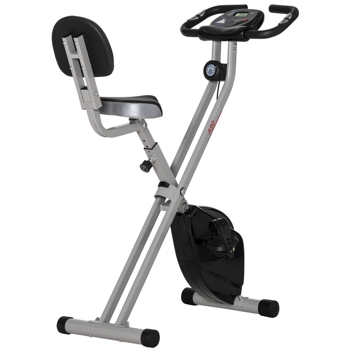 HOMCOM Folding Fitness Bike Indoor Bike 8 Levels Magnetic Resistance_desvips.com