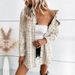Women's Clothing small fragrance style pocket jacket retro mid length plaid cardigan_desvips.com