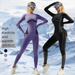 Autumn Winter Moisture Wicking Suit Seamless Training Thermal Ski Quick-Dry Underwear Set Fitness Sportswear_desvips.com