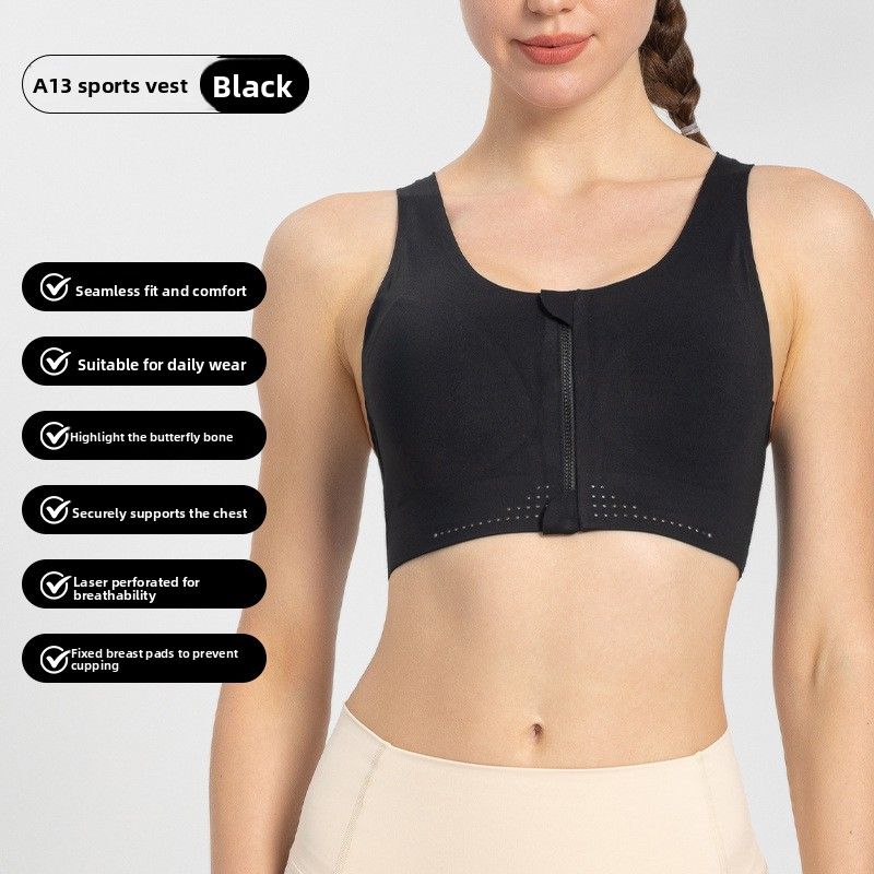 In Stock Wholesale High-Strength Seamless Sports For Women Running Outdoor Fitness Yoga Shockproof Bra_desvips.com