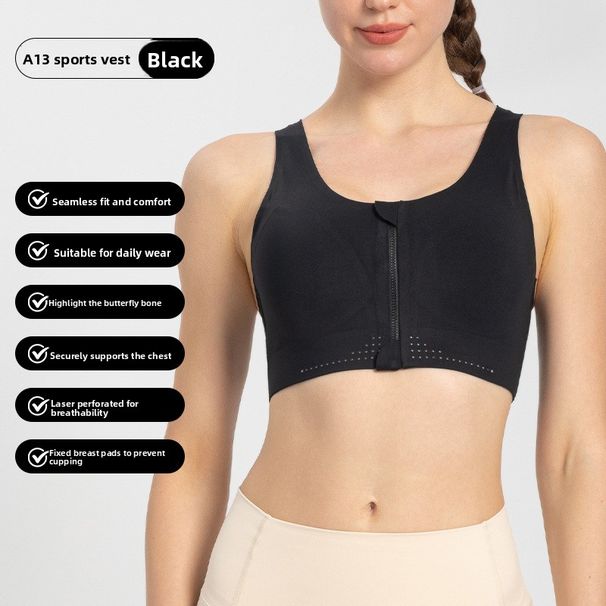 In Stock Wholesale High-Strength Seamless Sports For Women Running Outdoor Fitness Yoga Shockproof Bra_desvips.com