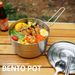 304 Stainless Steel Camping Cookware Set - Portable Outdoor Cooking Pot With Foldable Handle For Picnic & Hiking_desvips.com