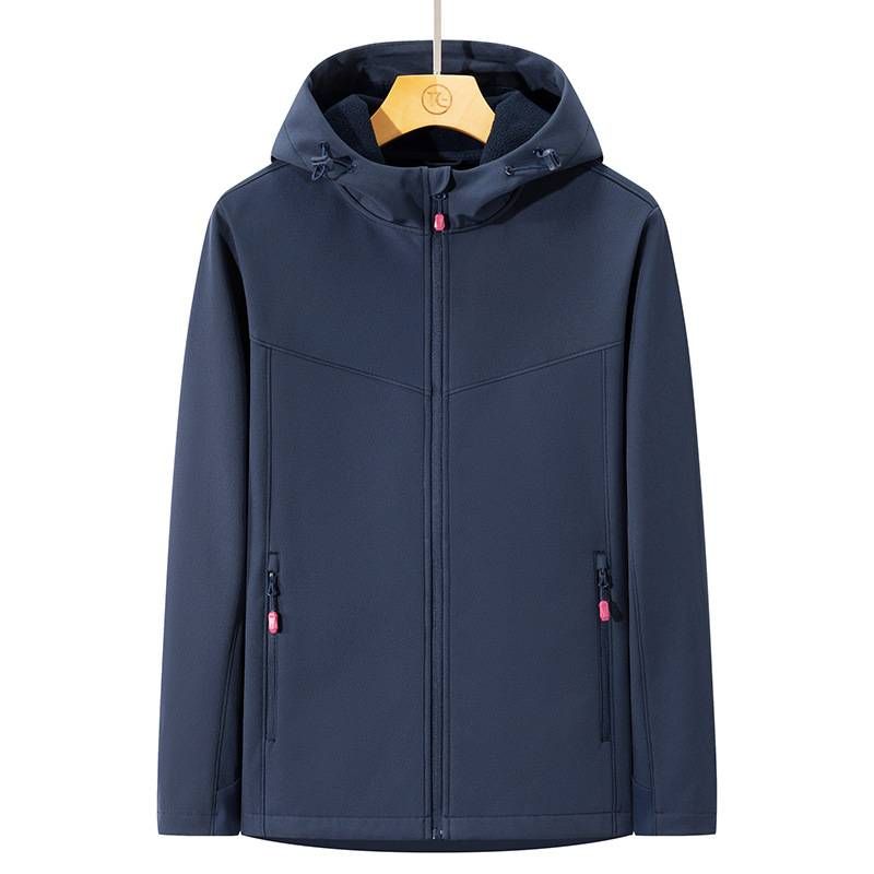 Men's & Women's Waterproof Softshell Jacket With Fleece Lining - Windproof Thermal Outdoor Work Coat For Hiking, Camping, Skiing_desvips.com