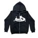 Osaka Street Fashion Printed Men's Warm Loose Zipper Hoodie Sweatshirt Black_desvips.com