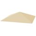 Ersatzdach Für Pavillon 3 X 3 M Wasserabweisend Pavillondach UPF30+ Ersatzbezug Oxford-Stoff, 370 G/m², Beige_desvips.com