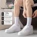 Autumn And Winter Medium Tube Breathable Sweat-absorbing Shock-absorbing Towel Bottom Boat Socks Thickened Running Basketball Socks 5 Pairs Set_desvips.com