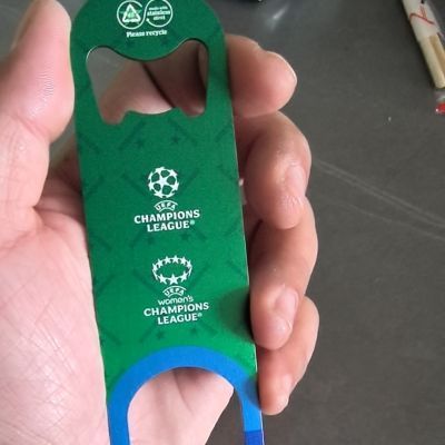 Heineken 2025 Champions League Co-branded New Beer Bottle Opener, Electroplated For Non-fading Finish, Made Of 420_desvips.com
