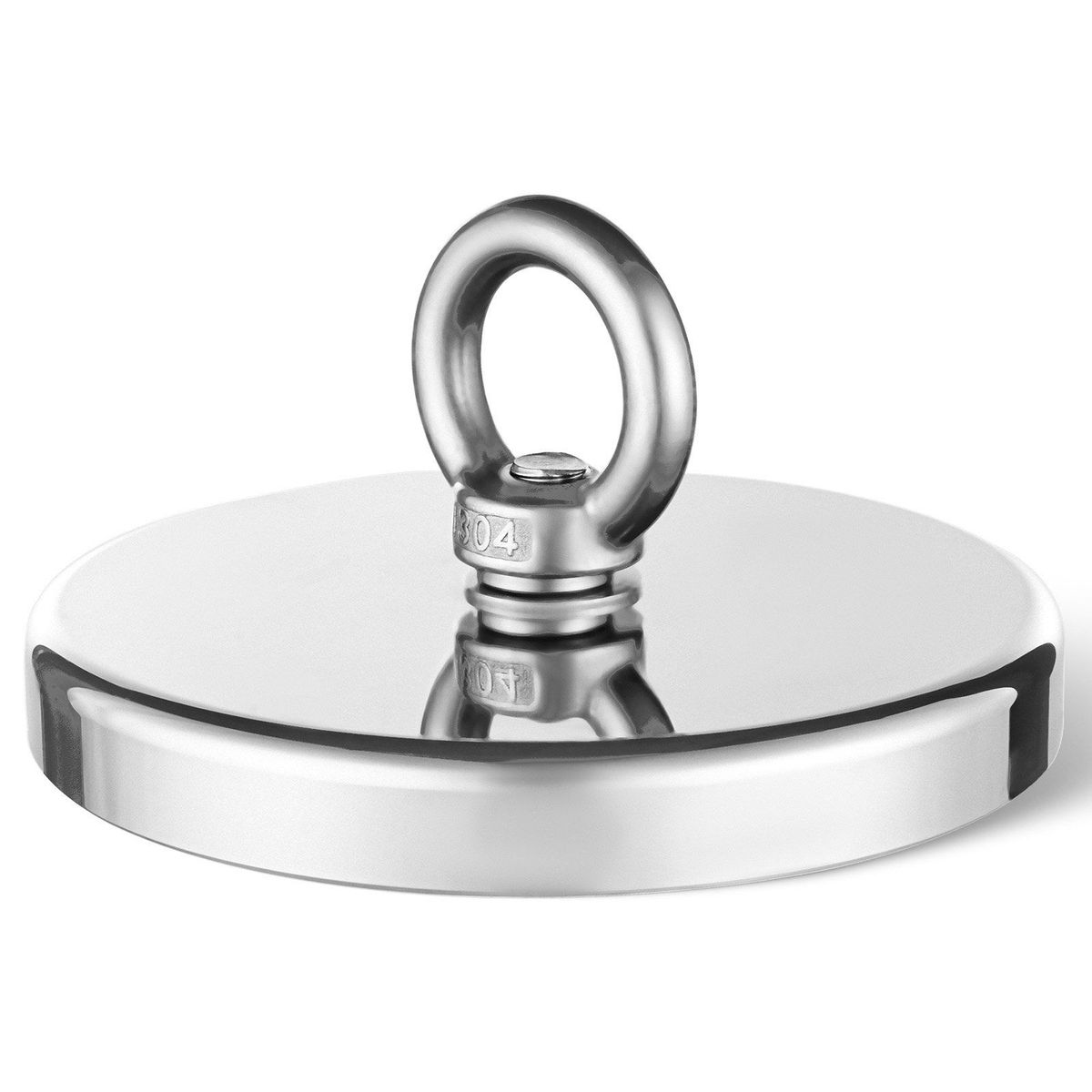 2000 LBS Strong Fishing Magnet Kit Single Sided Pull Force And Rope Carabiner_desvips.com