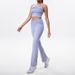 Women's Active Sets NewTube Top Yoga Clothes Tops For Women With Chest Pads And Beautiful Back Sports Underwear Fashionable Fitness Clothes Suit_desvips.com