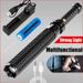 2 Stück Ultrahell Leistungsstark Aufladbar Sicherheitsstick Taschenlampe Handgerät Licht Zuhause, Im Freien, Camping Taktische Fackel Lampen_desvips.com