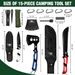 Mossy Oak Hatchet, Machete, And Hunting Knife Set With Sheath_desvips.com