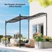 Ersatzdach Für Pergola Sonnensegel Für Terrassenüberdachung Ersatz-Dachplane Für 3 X 3 M Pavillon 298x293 Cm Dunkelgrau_desvips.com