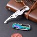 G18 Car Emergency Seatbelt Cutter EDC Multifunctional Folding Utility Keychain Serrated Hook Knife_desvips.com