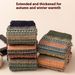 5 Pairs Autumn Winter Wool Warm Soft Mid Length Ultra Thick Harajuku Men's Antifreeze Cashmere Short Socks_desvips.com
