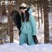 FUYAN Outdoor Ski Set 2025 Winter Mint Green Thickened Cotton Jacket Windproof Waterproof Snowboard Suit_desvips.com