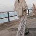 Women's Clothing Fashion Cotton and Linen Printed Wide Leg Pants Set 2024 Spring and Summer New Products_desvips.com