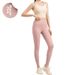 Women's High Waisted Seamless Quick Drying Fitness Pants With Butt Lifting Effect Pocketed Tight Fitting Running Yoga Trousers_desvips.com