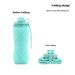 Silicone Folding Potable Outdoo Spots Tavel Coffee Cup High Tempeatue Resistant Anti-dop Wate Bottle Cycling_desvips.com