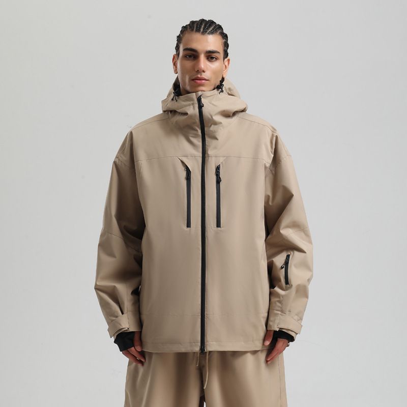 New Men Jacket Snowboard Windproof Waterproof Breathable Loose Zipper American Professional Ski Suit Ladies_desvips.com