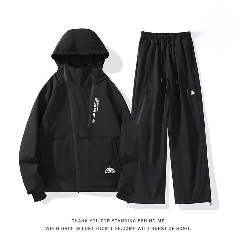 Winter New Outdoor Waterproof Ski Suit Set Unisex Casual Two-Piece Mountaineering Jacket_desvips.com