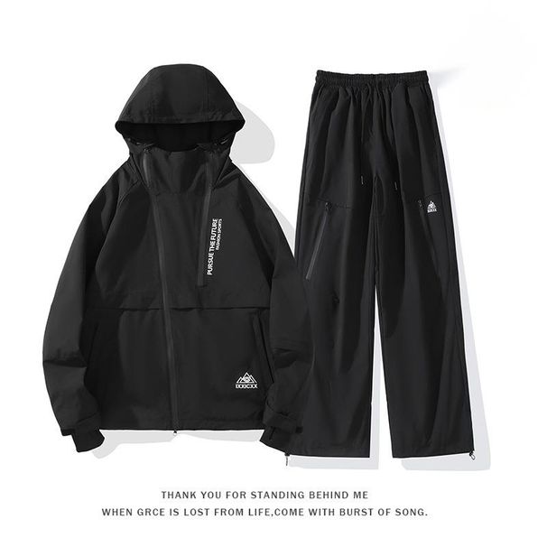 Winter New Outdoor Waterproof Ski Suit Set Unisex Casual Two-Piece Mountaineering Jacket_desvips.com