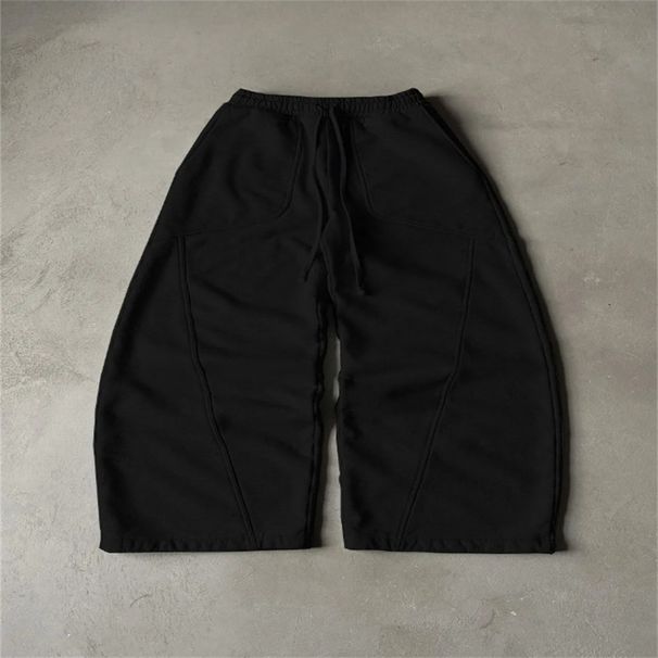 2026 European-USA Style Fashion Hip-Hop Sweatpants Women/Men High Waist Lace-Up Pure Color Straight Type Casual Sport Long Pants_desvips.com