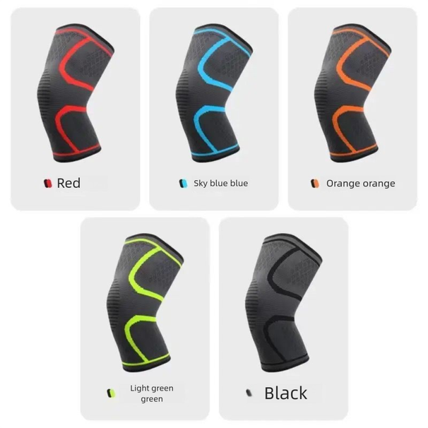 Sports Autumn Winter Running Basketball Cycling Fitness Non-Slip Breathable Thin Colorful Nylon Knee Pads For Men And_desvips.com