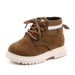 Autumn And Winter Fashion Children's Shoes Boys Warm Plus Cotton Girls Side Zipper Retro Snow Boots_desvips.com