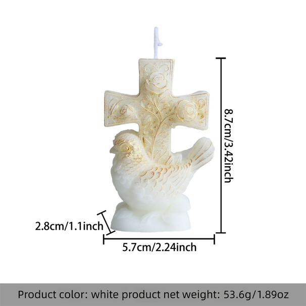 May The World Be Peaceful - Cross-border Bestseller Easter Peace Dove Creative Design Scented Candle Smokeless_desvips.com