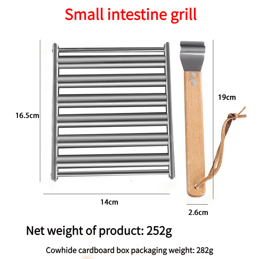 Stainless Steel Detachable Rolling Outdoor Hot Dog Grill Sausage Rack_desvips.com