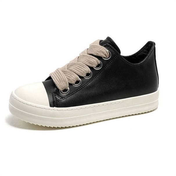 2025 Fashion Sneakers Men's Artificial PU Splicing Lace-Up Soft Sole Non-Slip Running Shoes 39-44_desvips.com