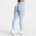 TEVEO Women's Bare Feel Running Fitness Set Quick Drying Sports Top And High Waisted Hip Lifting Yoga Pants Tight Fitting_desvips.com