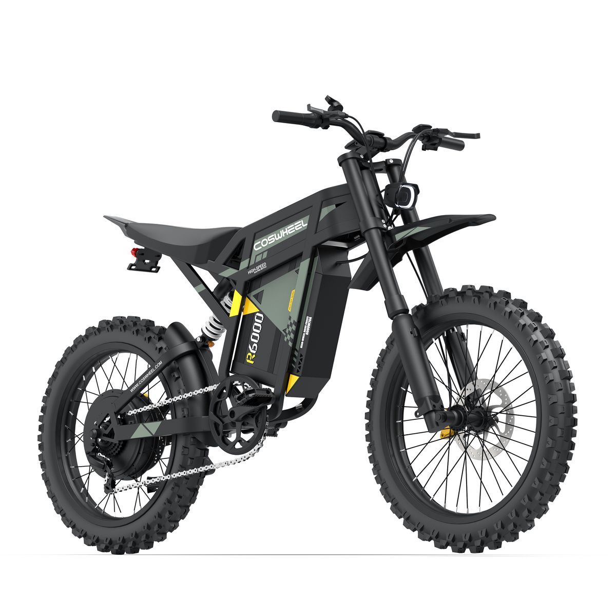 COSWHEEL R6000 Electric Dirt Bike,60V 30Ah Battery, 17" Off-Road Tires_desvips.com