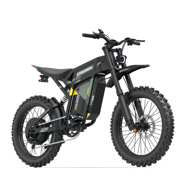 COSWHEEL R6000 Electric Dirt Bike,60V 30Ah Battery, 17" Off-Road Tires_desvips.com
