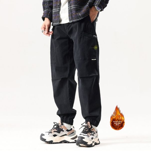 High-quality Cotton Woven American Camouflage Trendy Brand Retro Loose Three-dimensional Large Pockets Functional Leggings And Velvet Overalls_desvips.com