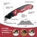 T TOVIA Folding Replaceable Utility For Cable Cartons Carboard Boxes Cutter Handle Knife Blades Outdoor Hand Tool_desvips.com