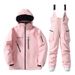 001 New Suit Men Women, Warm Thickened Korean Style Ski Jacket Pants Set For Snowboarding And Skiing_desvips.com